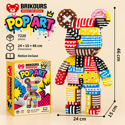 Ours géant à construire – 5 000+ briques | Brikours