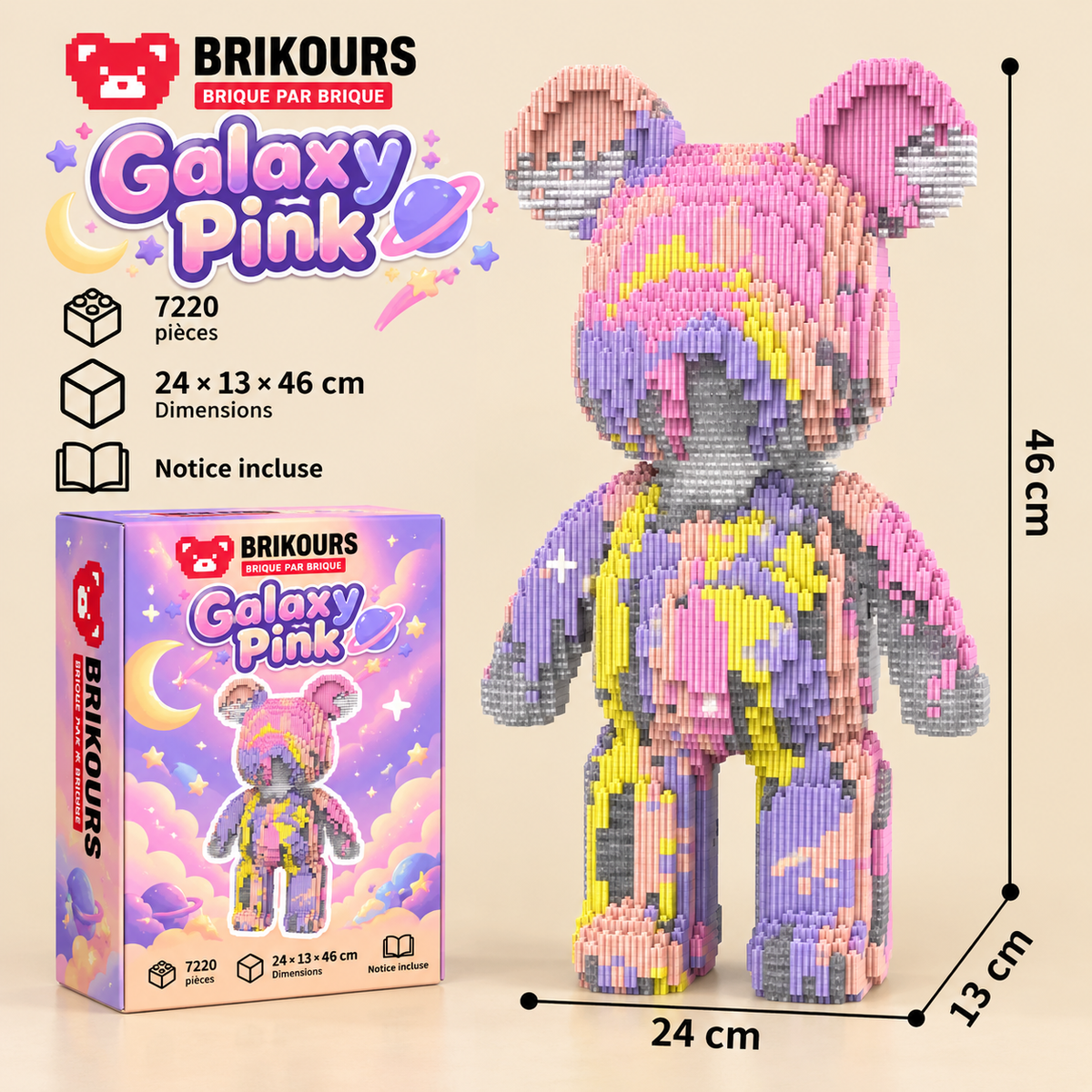 Ours géant à construire – 5 000+ briques | Brikours
